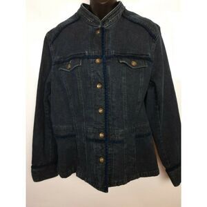 JonesY2K  New York Sport‎   Blue  Stretch Denim  Jacket 2XL